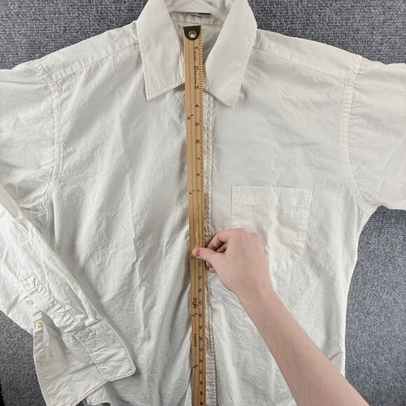 Gitman Bros USA Cotton 15.5 36 Broadcloth TTX White American Shirt Long Sleeve - Picture 12 of 16